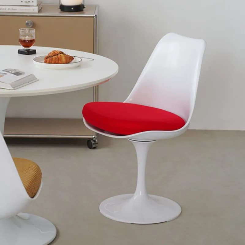 Chaise de Salle à Manger à Dossier Rétro, Tulipe Scandinave Simple, Résistante à 360, pour Étude, Or