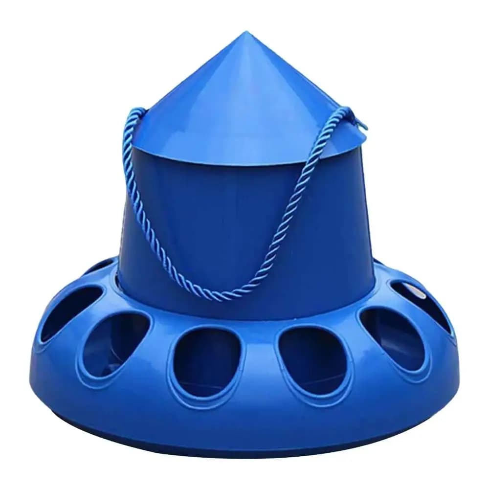 Baril d'alimentation mangeoire automatique pour poulets, 11 trous, mangeoire pour pigeons en forme d