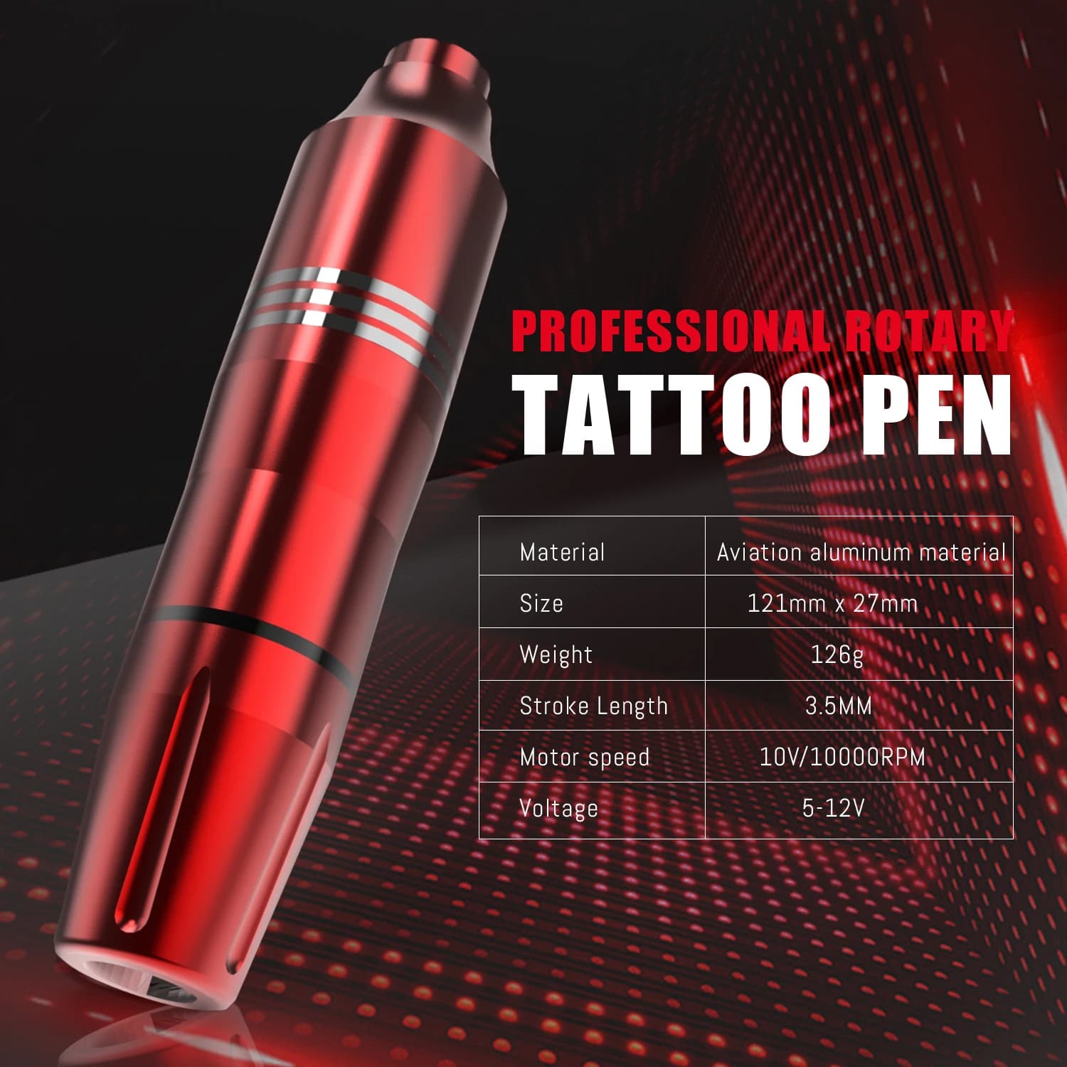 Nouveau Kit de pistolet de tatouage 55 pièces Kit de tatouage complet rotatif avec alimentation méla