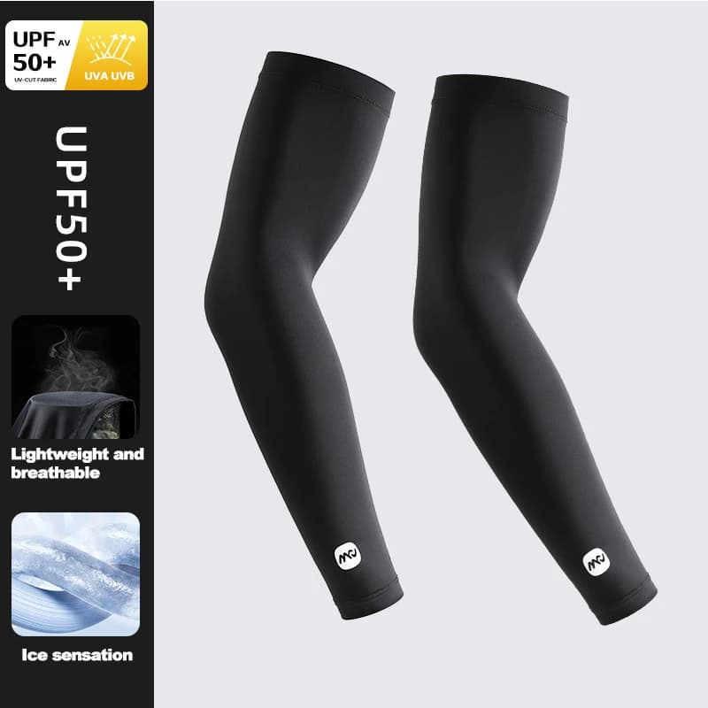 Manchons de bras de cyclisme pour Sports de plein air, avec technologie de refroidissement par glace