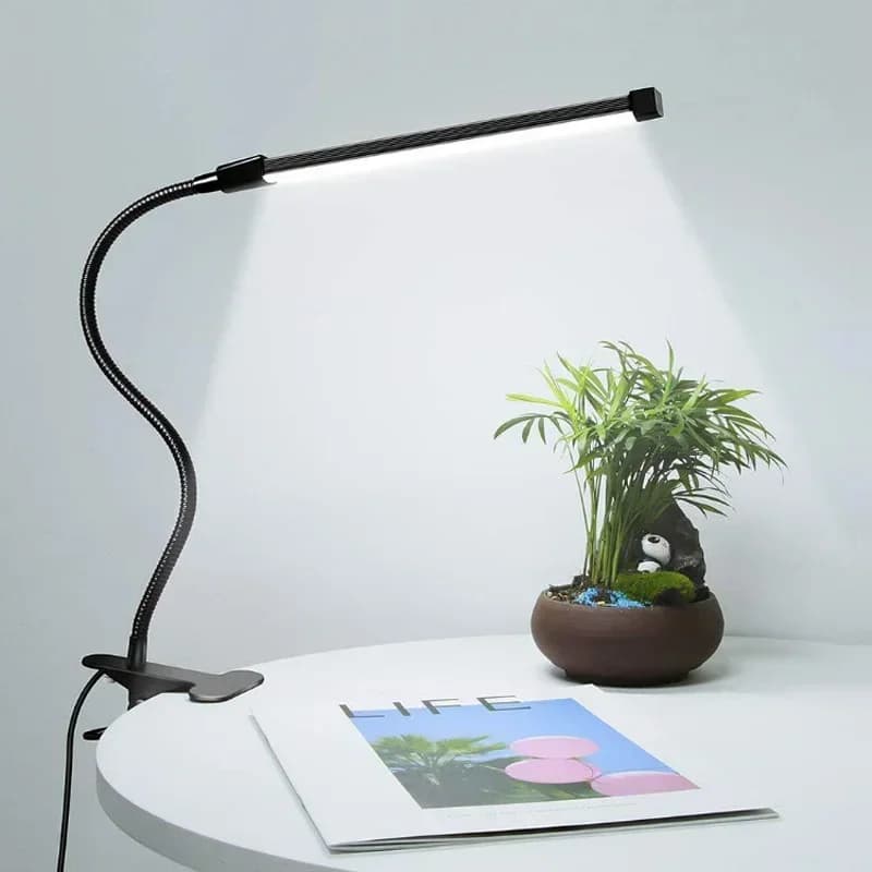 Lampe de bureau à clip LED, dortoir d'étudiants, chambre à coucher, bureau, lampe de lecture de chev