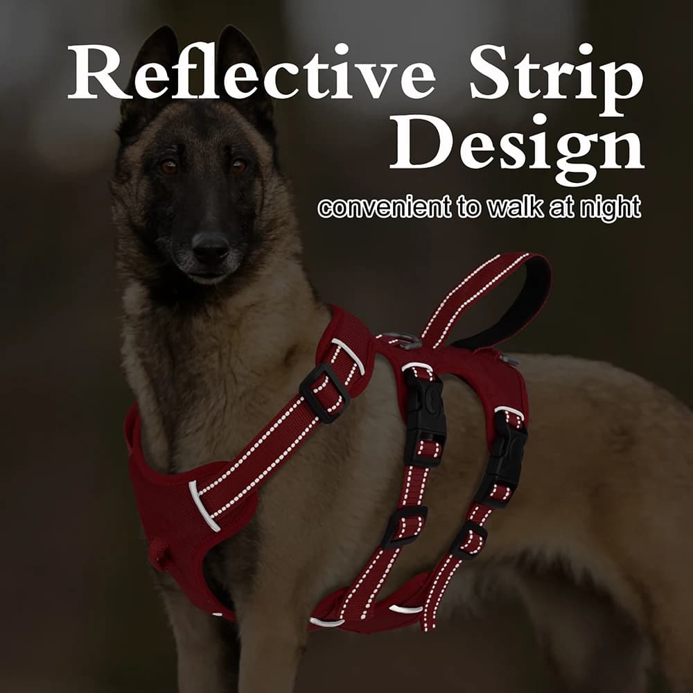 Harnais réfléchissant pour chien, gilet en maille et Nylon pour animaux de compagnie, harnais réglab