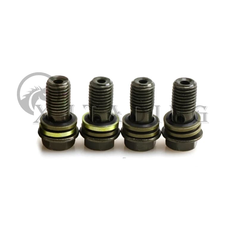 4 pièces M8/M10 * 1.25*22mm maître-cylindre de frein tuyau d'huile vis Banjo boulon moto Quad ATV Tu