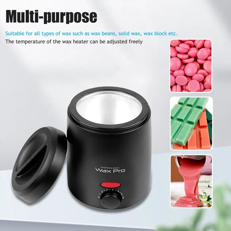 Machine de fusion de cire pour épilation, Pot chauffant de cire de 200ml, épilation de haricots de c