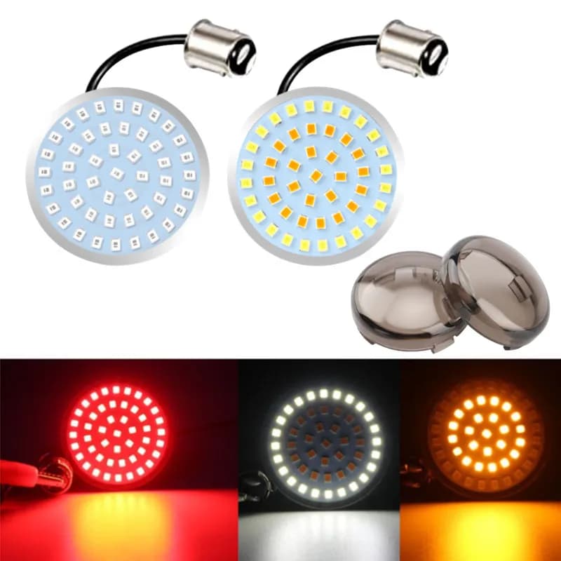 Clignotants LED pour moto, feux de stationnement, feu de freinage, feux de circulation diurne, signa