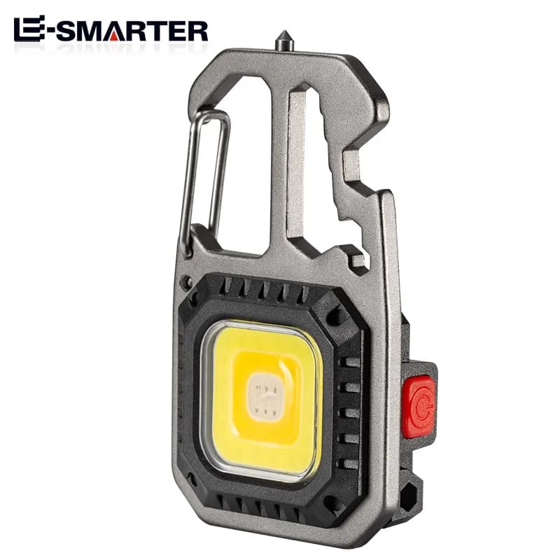 Mini lampe de poche LED Rechargeable, porte-clés, tournevis, clé, lampe de poche Portable, lampe à f