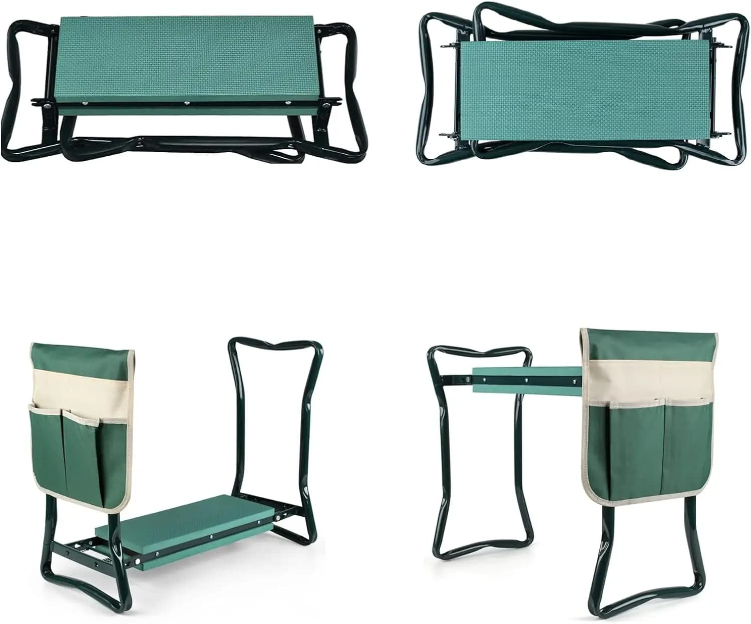 Genouillère et siège de jardin pliants améliorés, banc de jardin pliant amélioré, portable avec olig