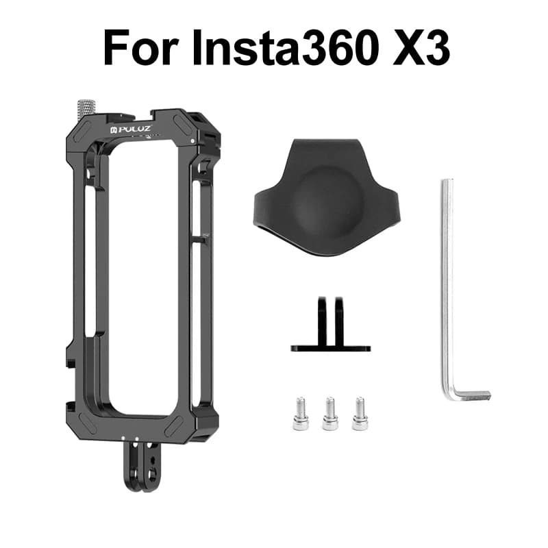 PULUZ – cadre de protection de caméra pour Insta360 X3/X4, boîtier de plate-forme à Cage métallique 