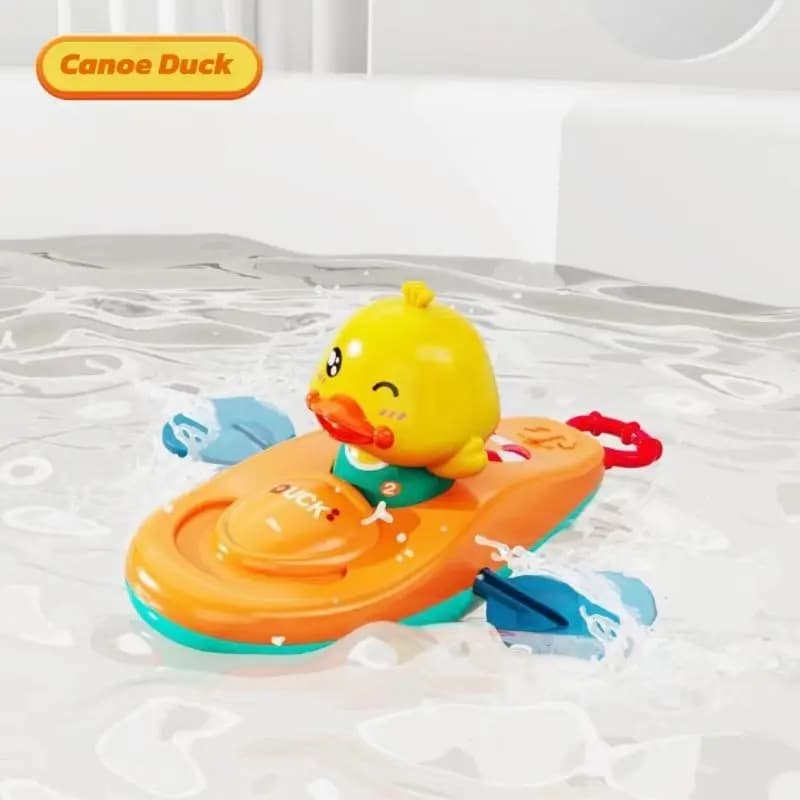 Jouet de Kayak petit canard jaune, 1 pièce, jouet de piscine, salle de bain, jouet d'eau classique, 