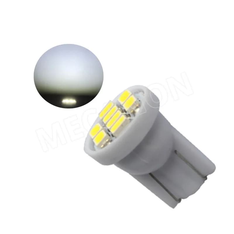 50 pièces DC 6V 6.3V T10 # 555 W5W 194 168 ampoule de signal de tableau de bord de voiture de machin