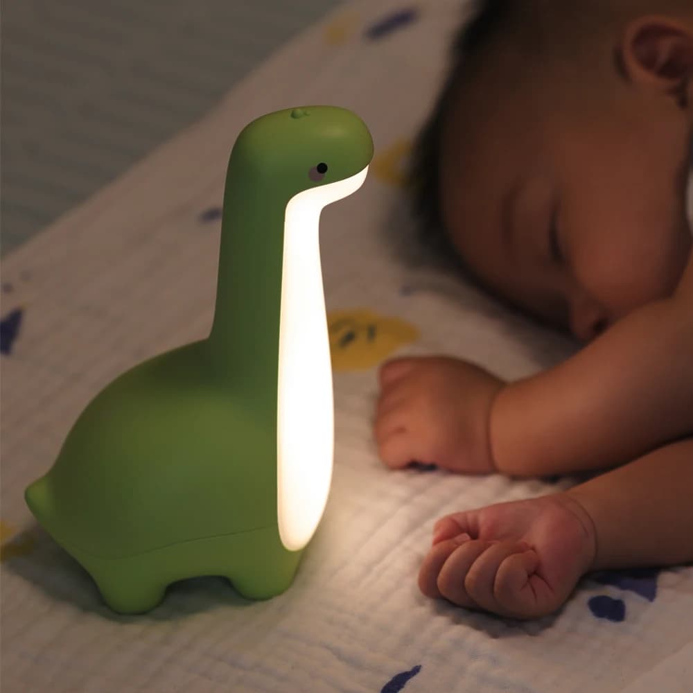 Veilleuse dinosaure mignonne pour enfants, Protection des yeux, lampe de chevet, chargement USB, déc
