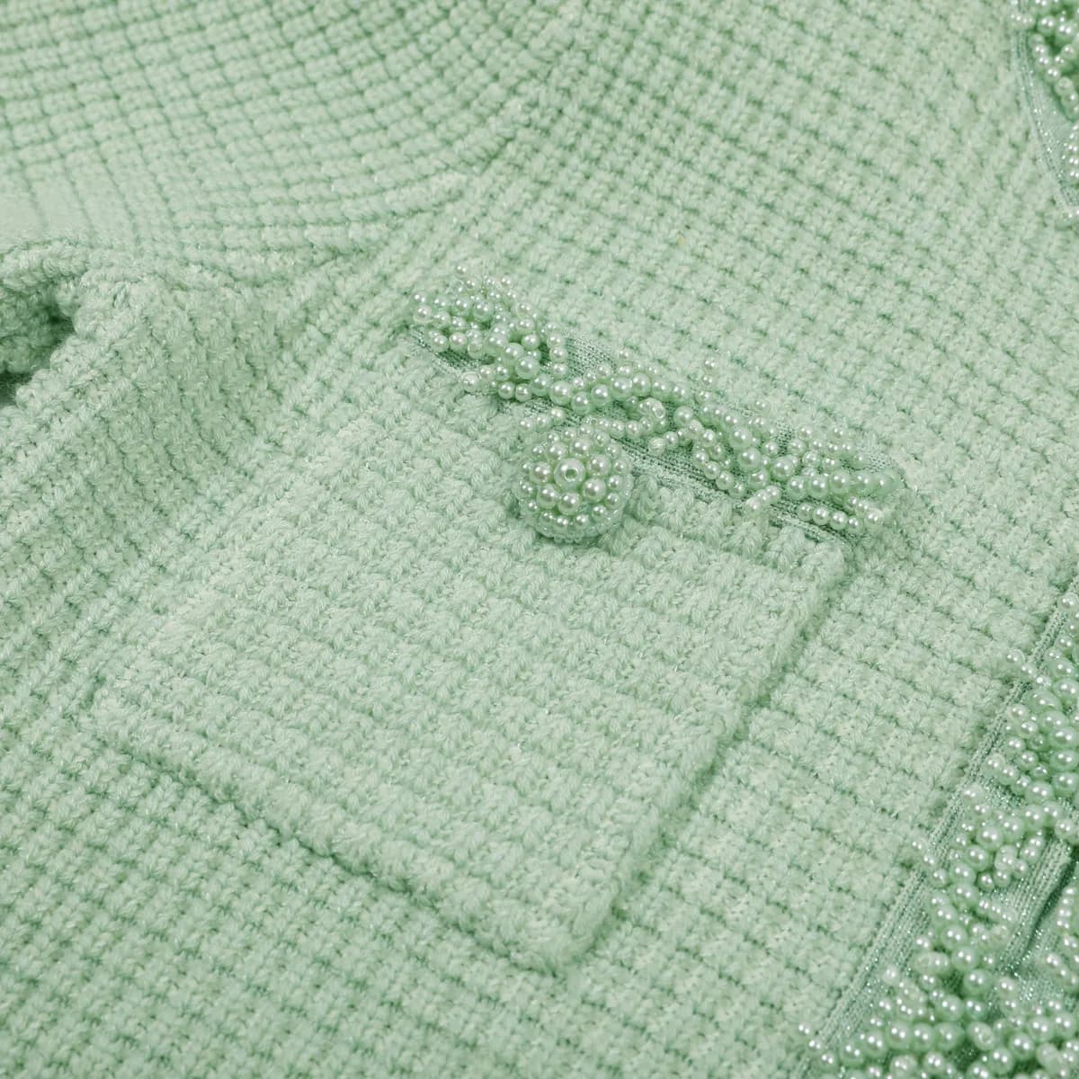 Robe trapèze tricotée pour femmes, haute qualité, nouvelle mode d'été européenne et américaine, perl
