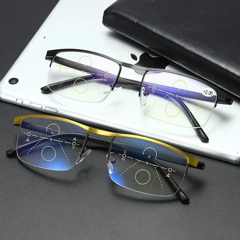 IENJOY – lunettes de lecture multifocales progressives intelligentes, demi-monture, double usage, An