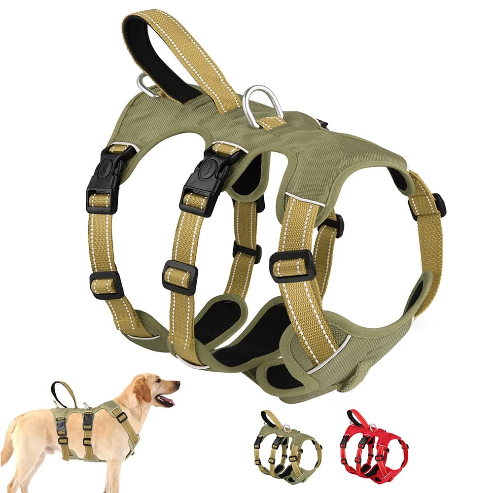 Harnais imperméable pour chien, boucle sûre, rembourré, réfléchissant, en Nylon, gilet pour chiens, 