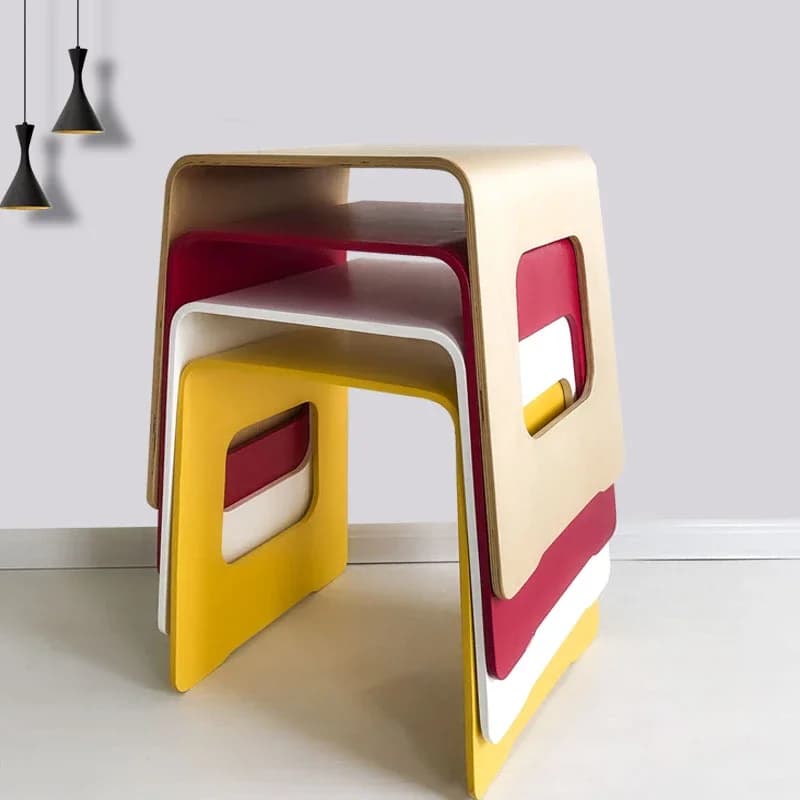 Tabouret de canapé de salon, tabourets bas de Table à thé créative, siège Mobile, chaise de loisirs,