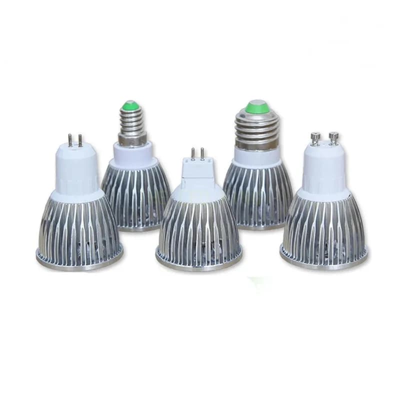 Lampe Led haute puissance MR16 12V GU10 E27 E14 GU5.3 9W 12W 15W, projecteur Cob blanc chaud/blanc f