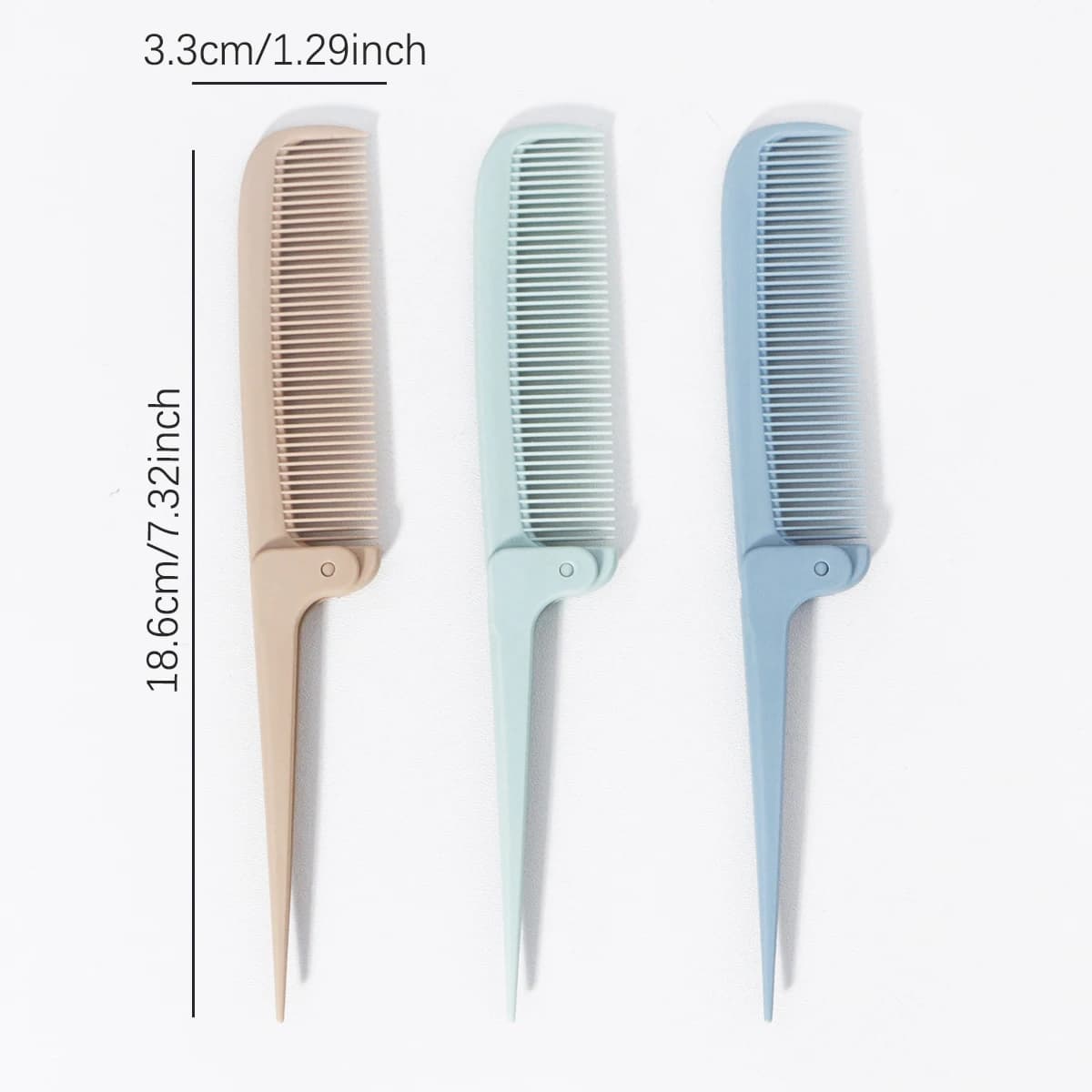 Peigne à queue pliant minimaliste portable, outil de coiffure domestique mini et compact, spécial po