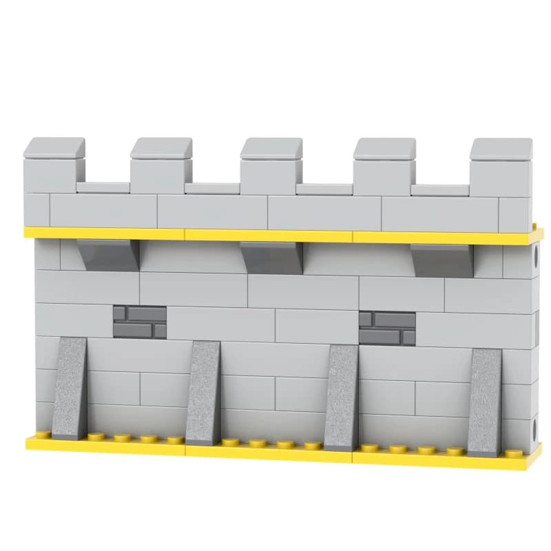 Blocs de construction muraux médiévaux d'âge moyen, Collection de jouets, assemblage pour enfants, b