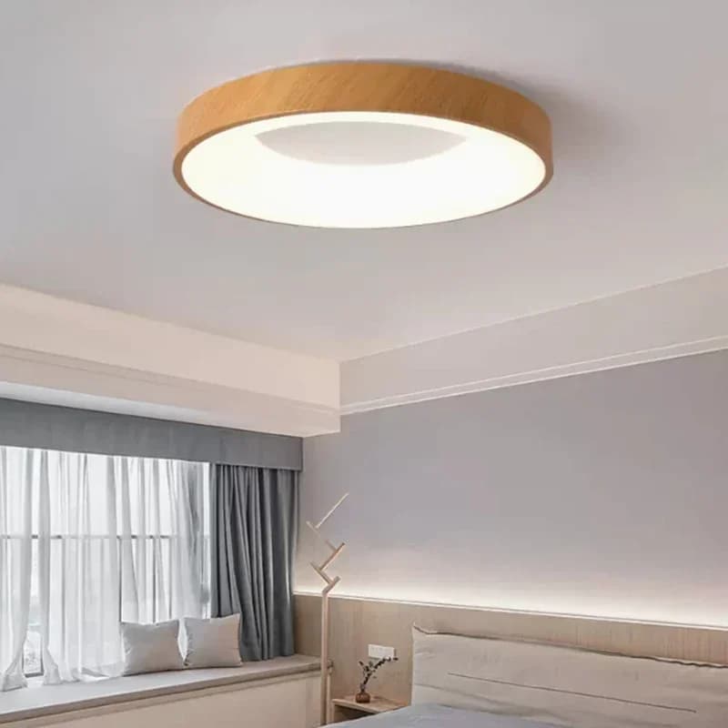 Plafonnier LED 30/40/50 cm, lampe d'éclairage de chambre à coucher, télécommande, luminaire rond, sa