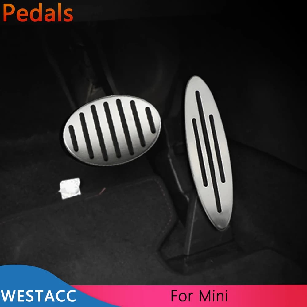 Pédales de voiture, pédale de repose-embrayage de frein à gaz pour MINI Cooper One Hatch Hardtop Cou