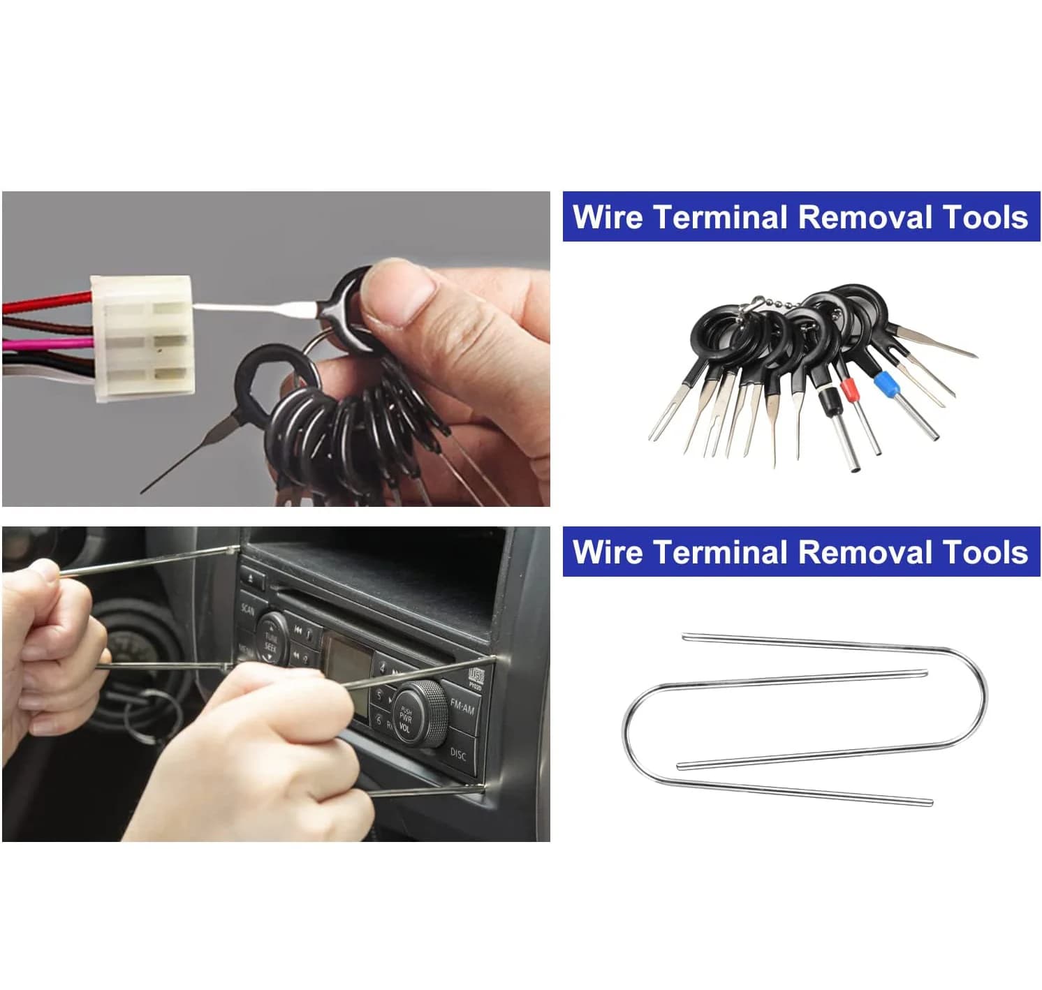 Outils de démontage manuels, outil de retrait de garniture de voiture, Kit de retrait de garniture A