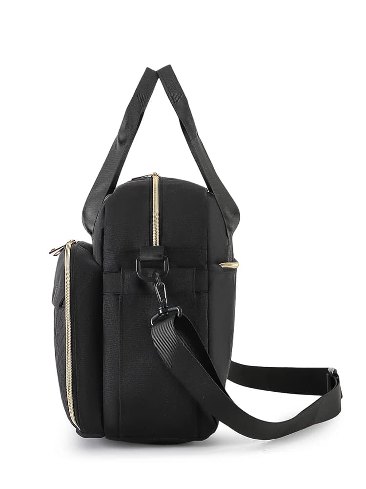 Sac à langer grande capacité, sac à bandoulière simple avec compartiment humide/sec et fonction de c