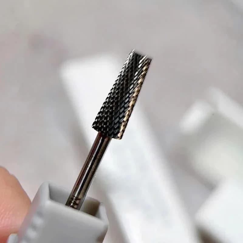 Tête de meulage en titane 3 en 1, tête de meulage d'échelle, foret à ongles en acier au tungstène