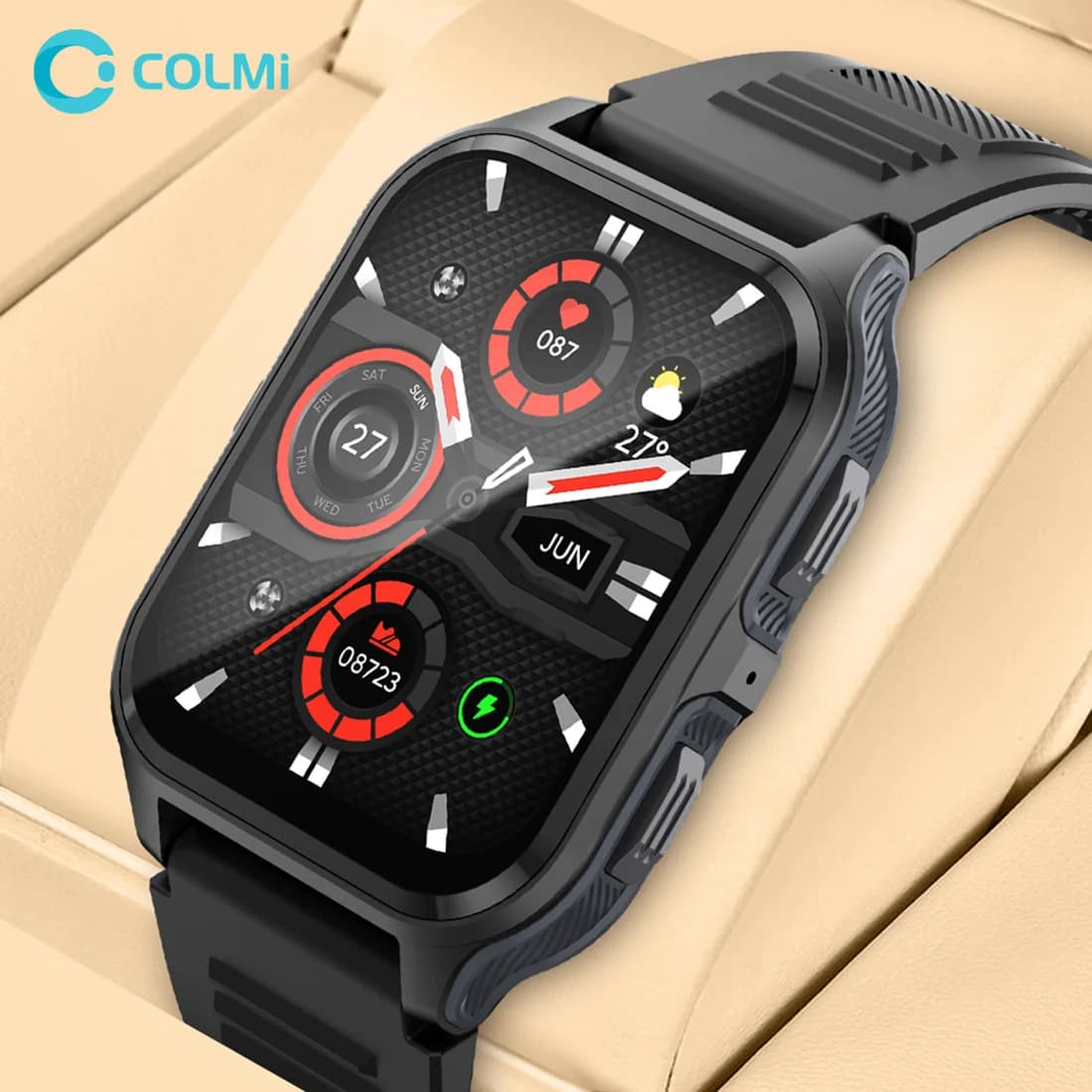 COLMI P73 1.9 "montre militaire extérieure Smartwatch hommes Bluetooth appel montre intelligente 3AT