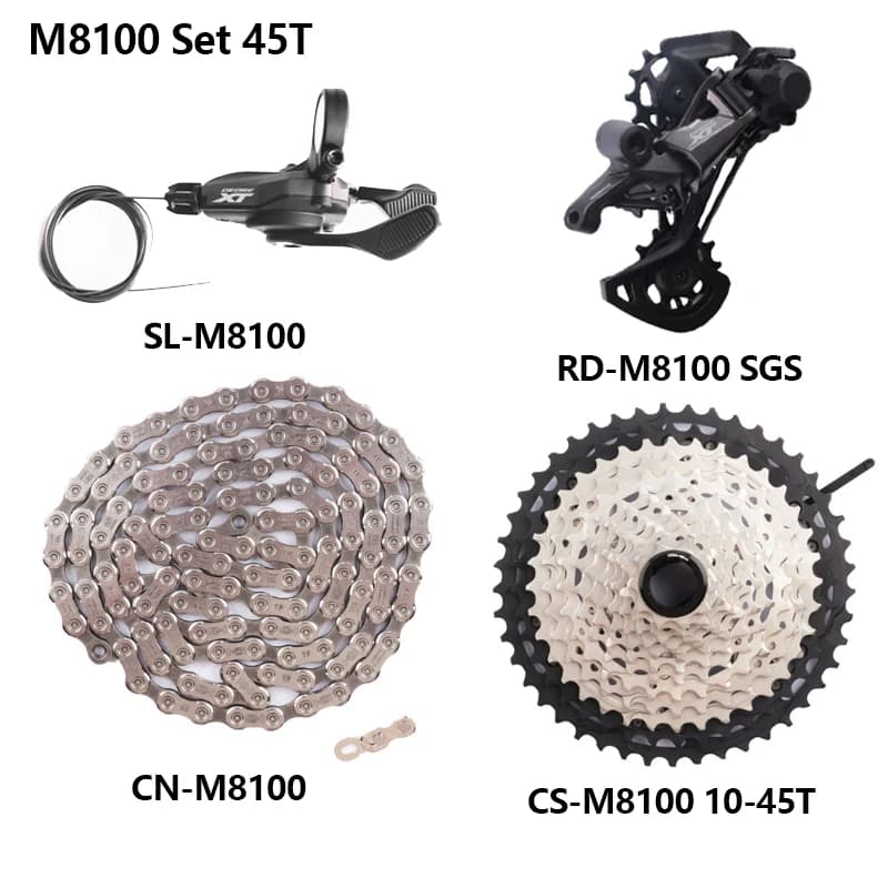 SHIMANO DEORE XT M8100 M8120 12s vtt VTT 12 vitesses soleil 45T 51T Cassette manette de vitesse chaî