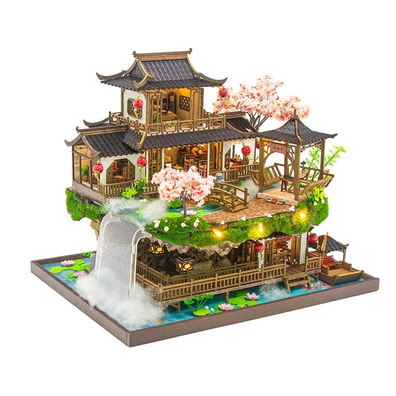 Bricolage en bois maisons de poupée du pays des fées Kits de modèles miniatures maison de poupée anc