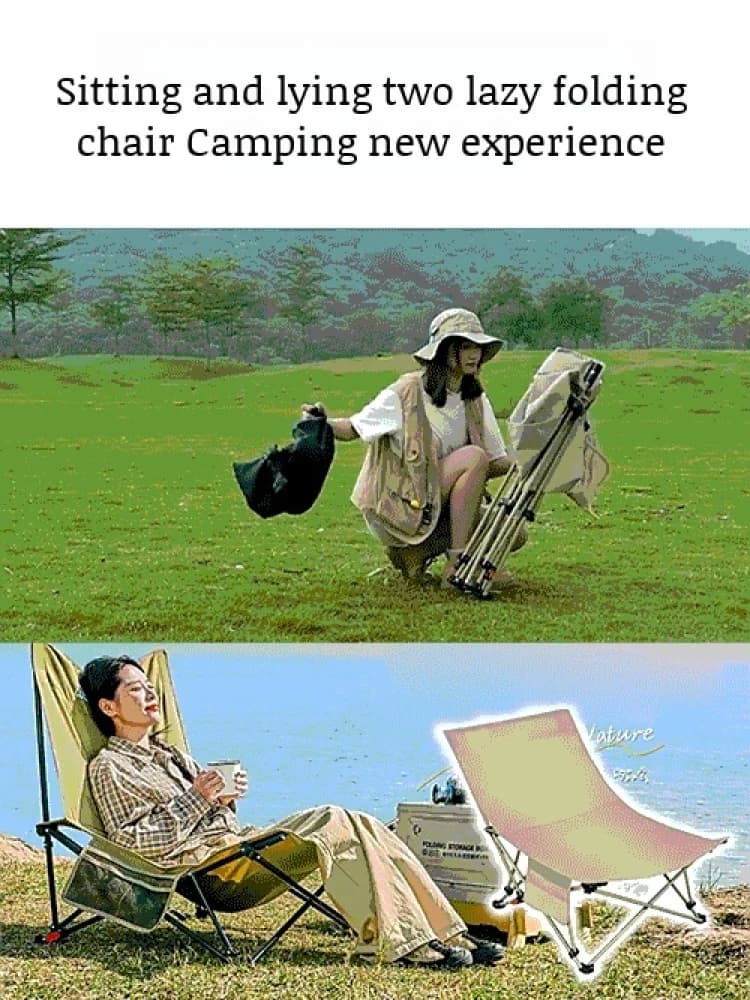 Chaise de bureau Portable tabouret réglable Camping pêche chaise de loisirs pause déjeuner dos lune 