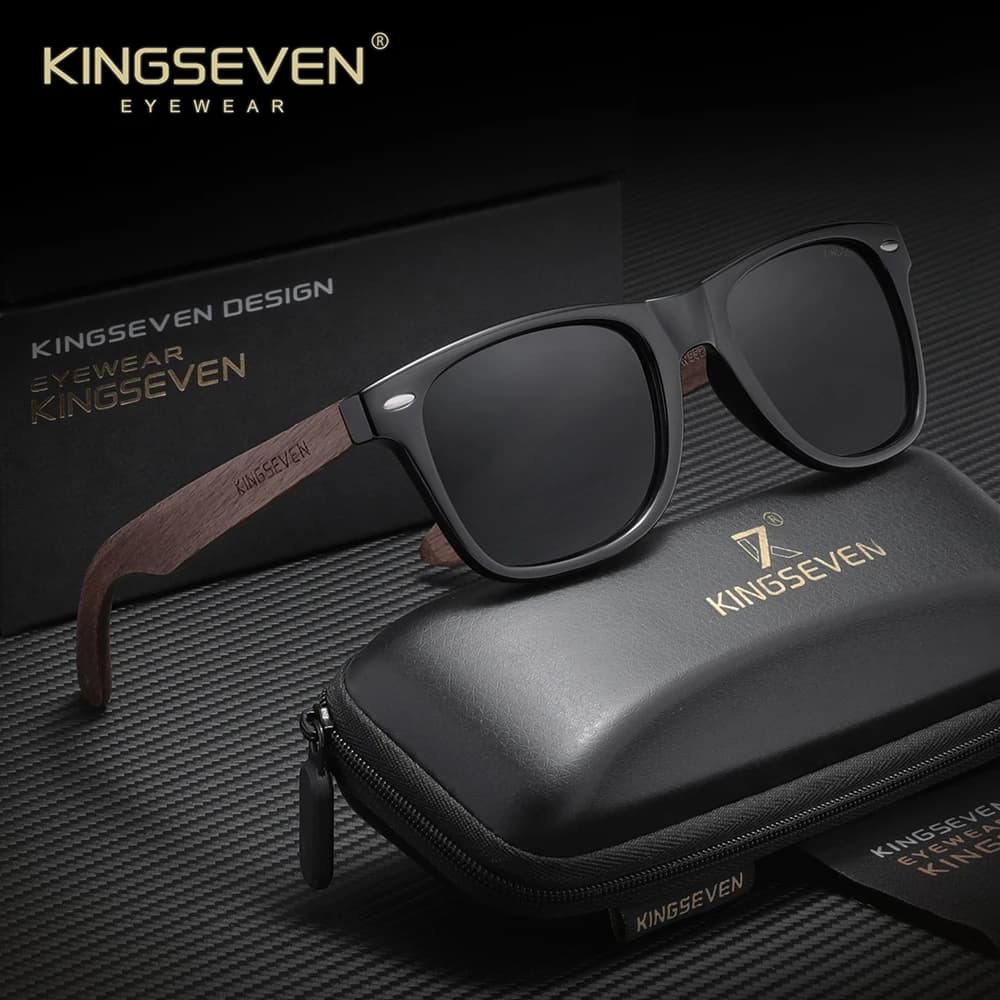 Lunettes de soleil polarisées vintage KINGSEVEN, protection UV400, anti-éblouissement, pour la condu
