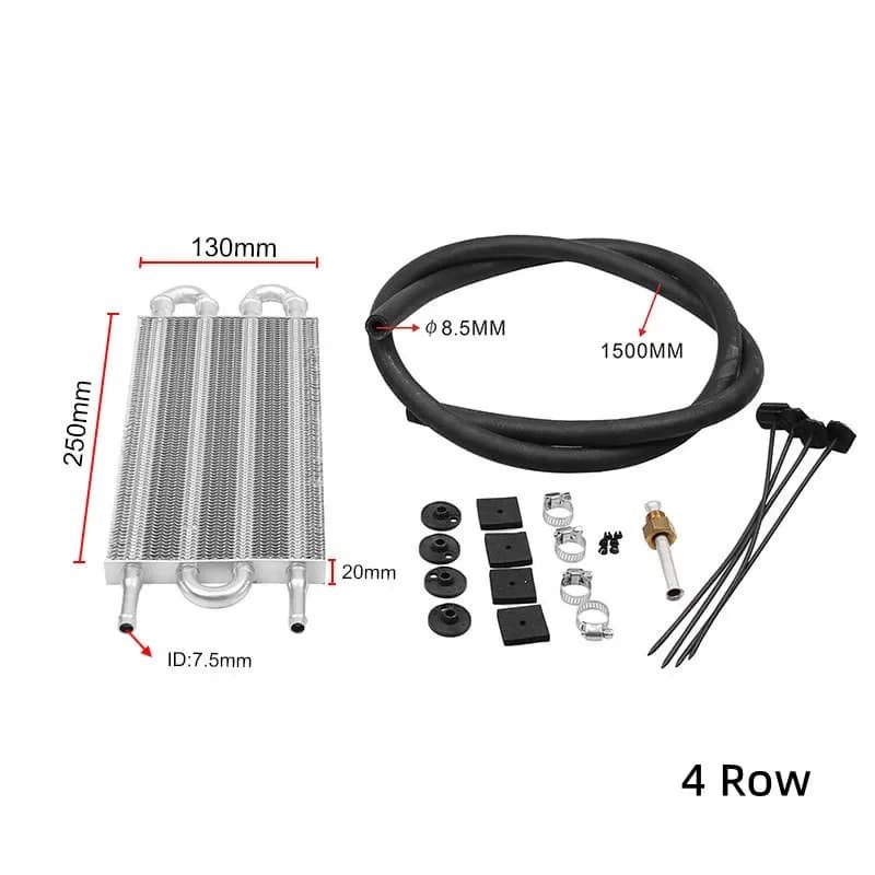 Refroidisseur d'huile de Transmission à distance en aluminium, 10 rangées, 8 rangées, 6 rangées, 4 r