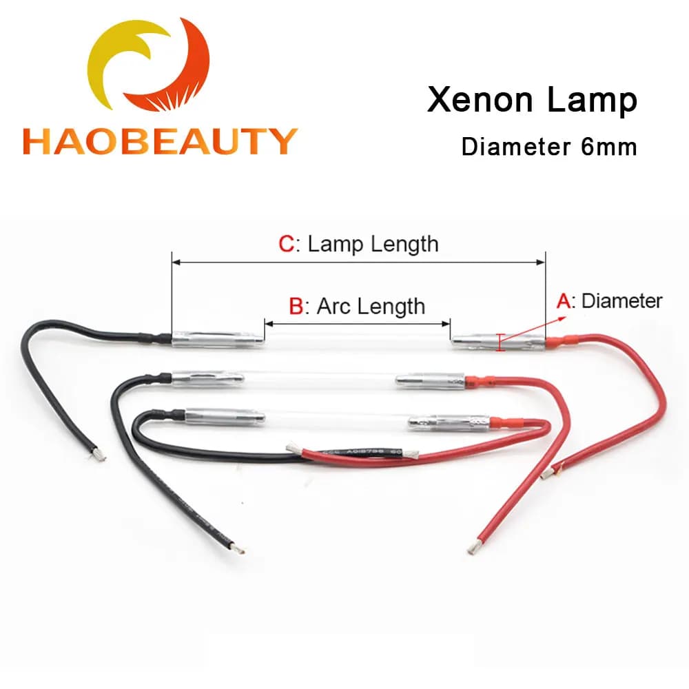 Lampe Laser au xénon IPL Flash 6x70x130mm, 6mm 6x130mm, outils manuels pour Machine Laser Nd Yag