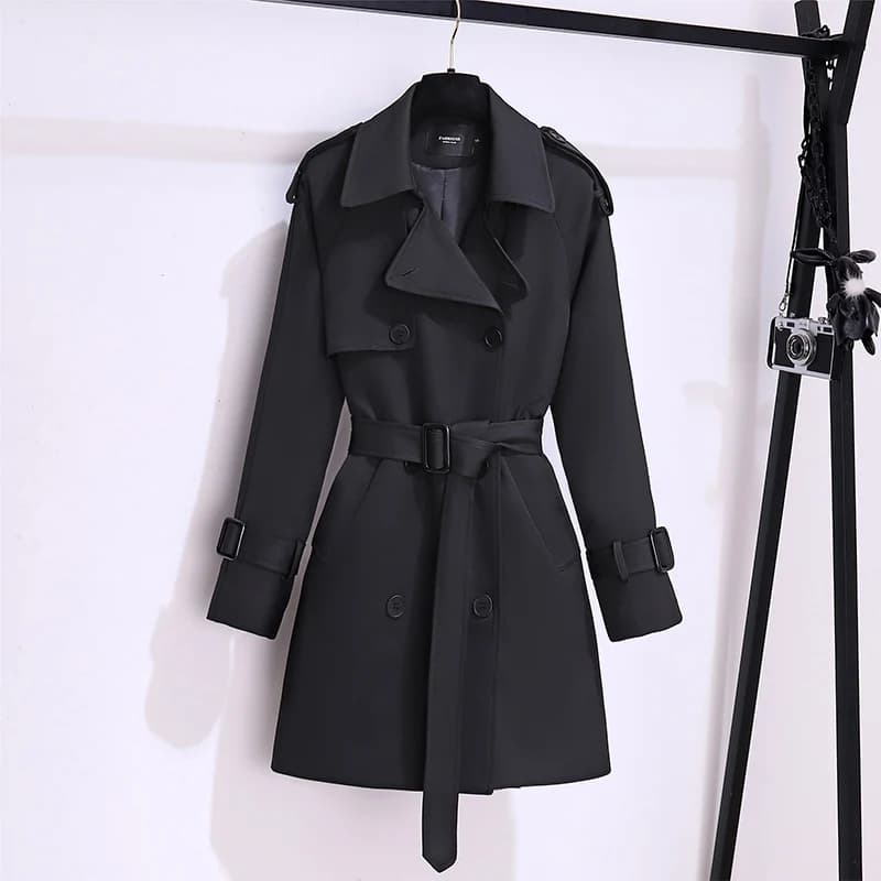 Coupe-vent de Style britannique pour femmes, Streetwear, Trench-coat à Double boutonnage, vestes kak