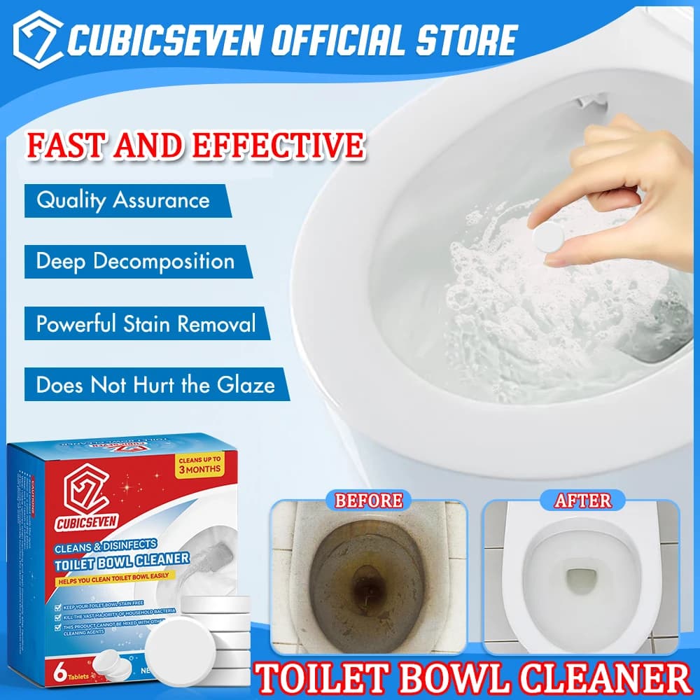 Cubicseven-Nettoyant effervescent automatique pour cuvette de toilette, dépistolet ant pour livres, 