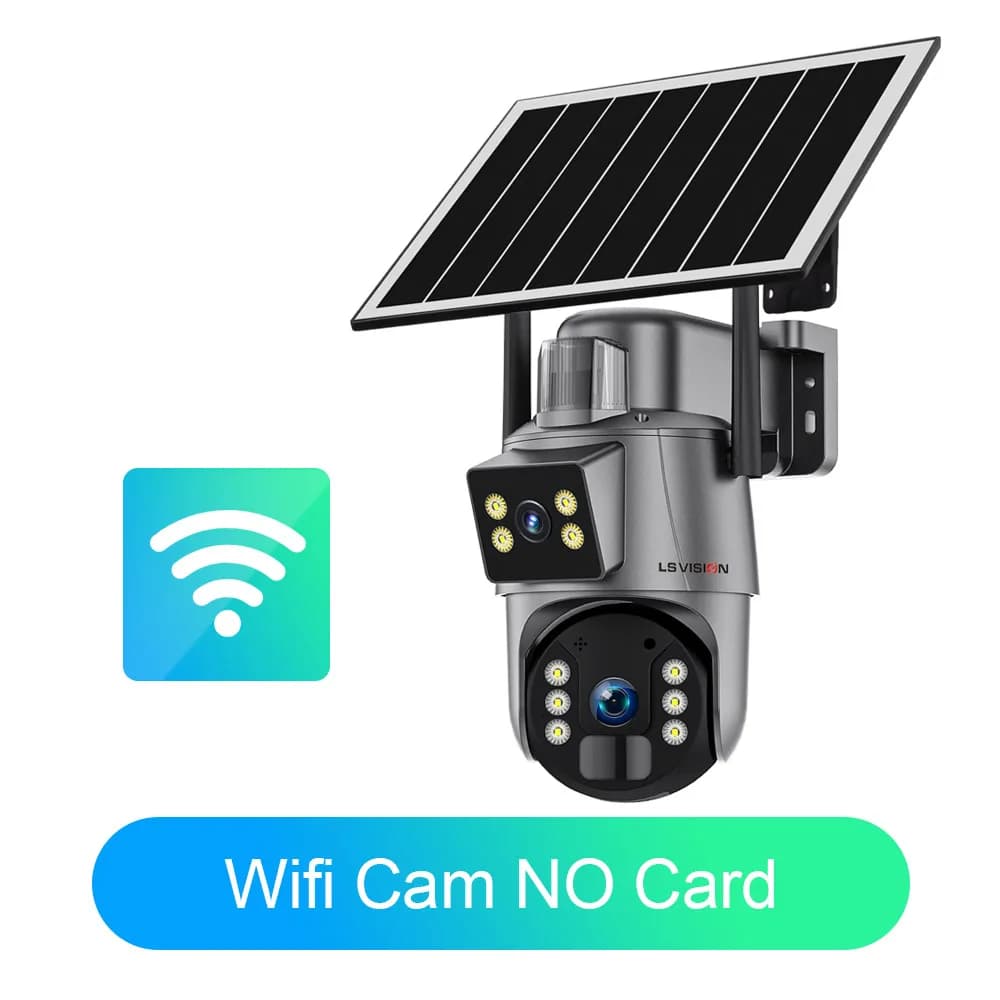 LS cigUBOX-Caméra de surveillance solaire 4G, dispositif de sécurité étanche, avec vision nocturne, 