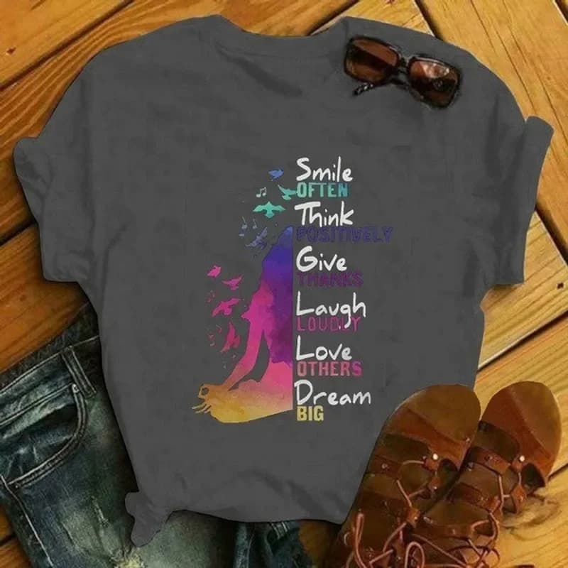 T-shirt en molleton à manches courtes et col rond pour femme, vêtement à la mode