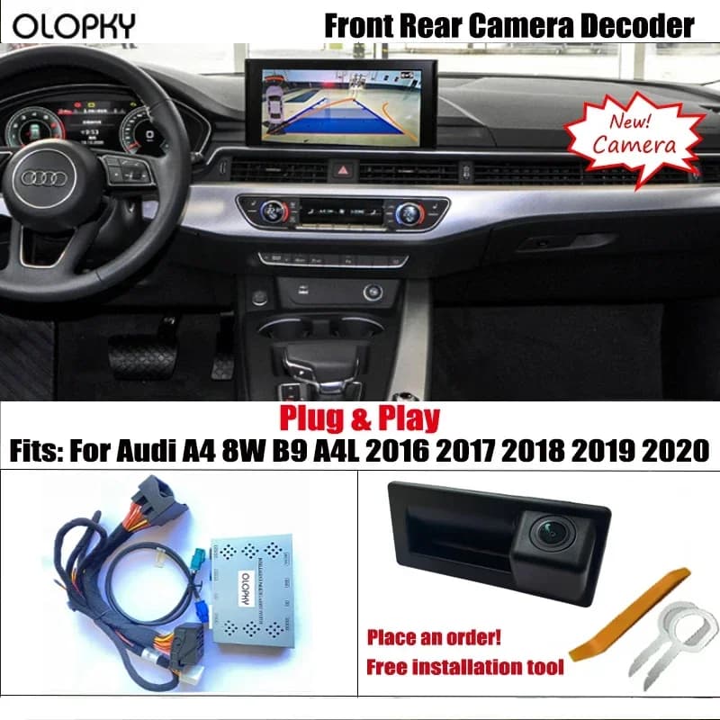 Caméra de Paupières pour Audi A4, 8W, B9, A4L, 2016, 2017, 2018, 2019, 2020, Écran Original, Plug an