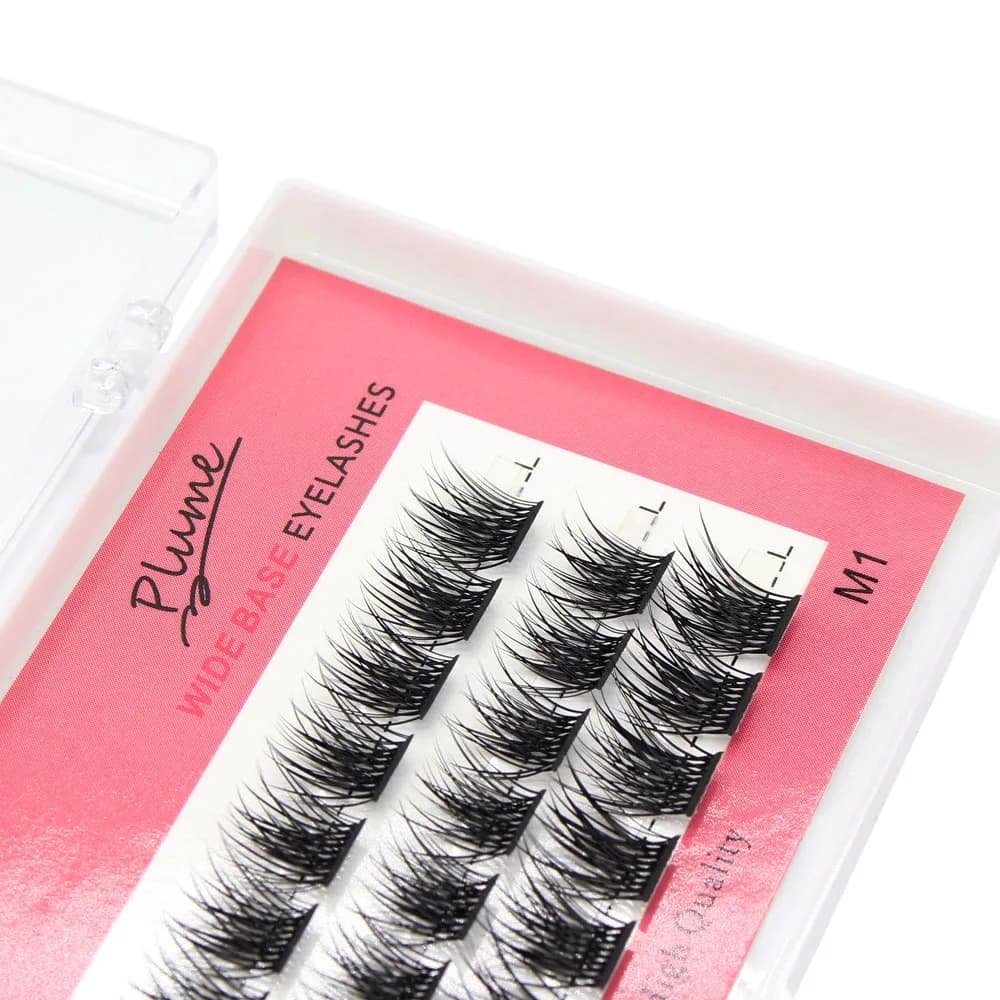 Moonlily 3D Extensions de cils en soie lâche segmenté bricolage grappe faux cils Super doux Style na