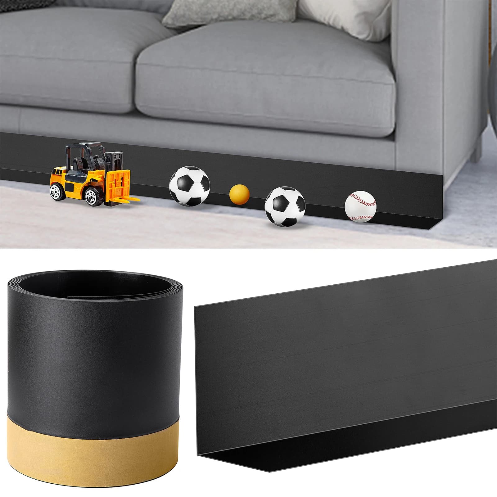 1 pièces/lot nouveau Style lit bas jouet barrière bande jouet bloqueur pour sous canapé insérer sous