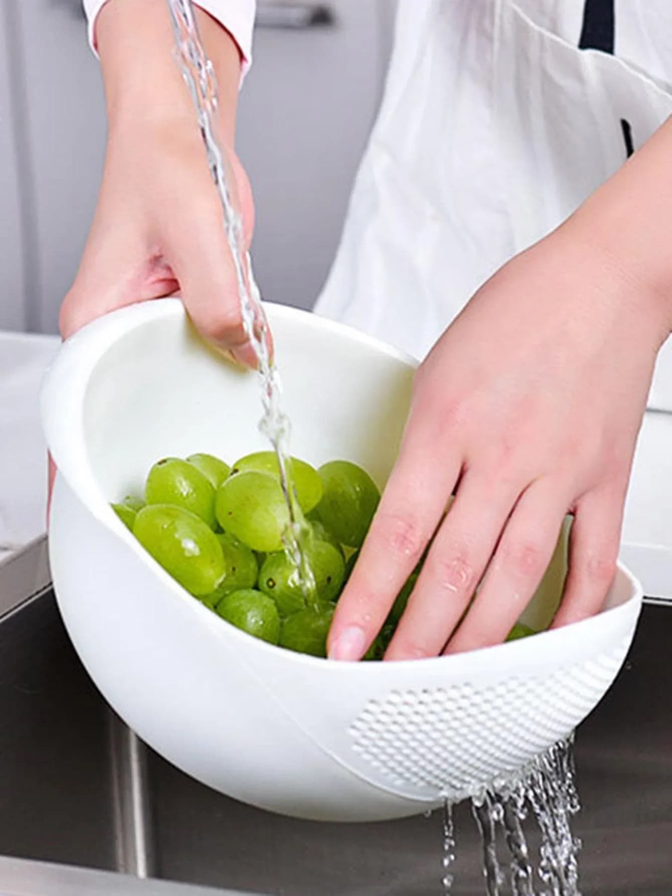 Passoire en Silicone, bol à riz, panier de vidange, bol à fruits, panier de vidange de lavage avec p