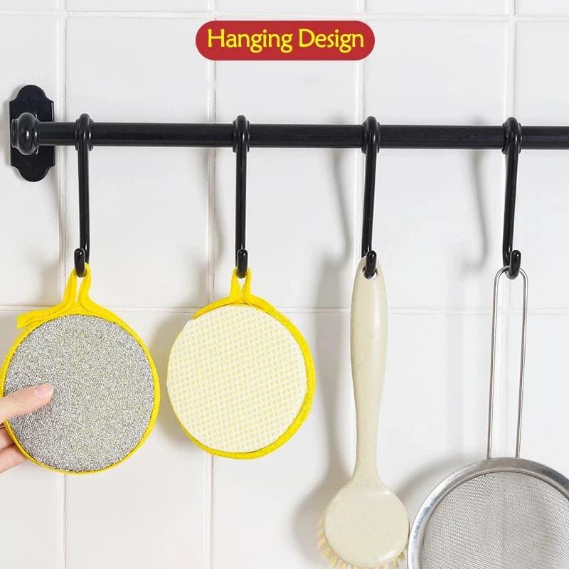 Éponge à vaisselle Double face, brosse de lavage de la vaisselle, casserole, Pot, éponges de lavage 