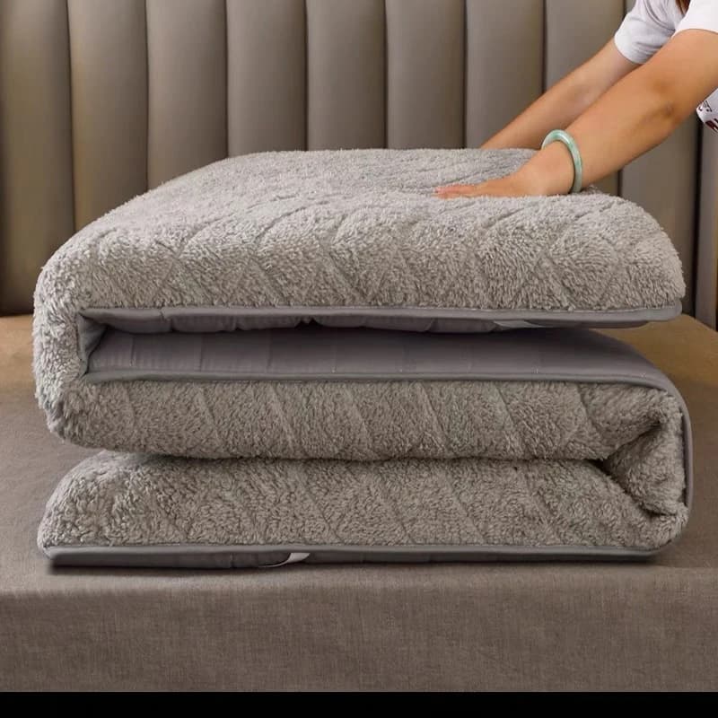 Matelas portable en laine d'agneau, tatami, futon, glouton, rembourrage en coton, dortoir étudiant, 