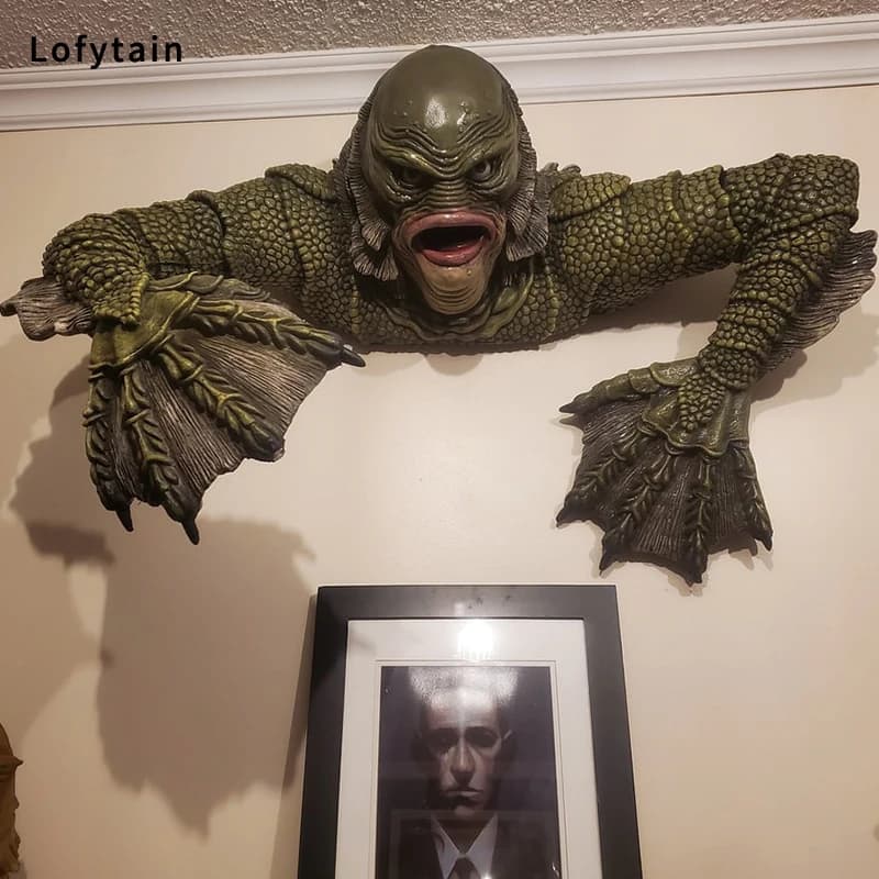 Créature du lagon noir, modèle de figurine tombe, Cosplay, lézard, homme monstre, décoration extérie
