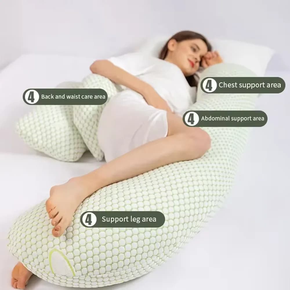 PANGDUBE oreiller de grossesse multifonctionnel pour femmes enceintes oreiller enceinte coussin d'al