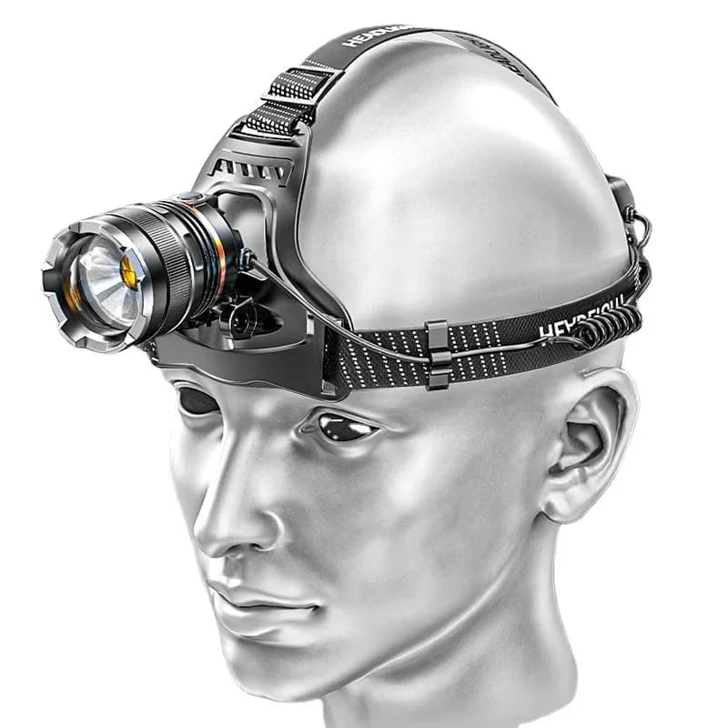 XHP50 LED Capteur Phare Étanche Tête Lumière Rechargeable Pêche À La Recherche Camping Tête lampe de