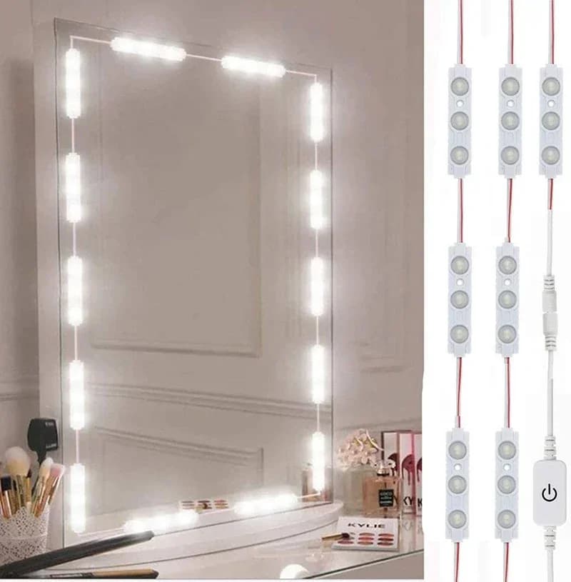 Kit de lumières Led pour miroir de vanité, bande lumineuse de maquillage pour coiffeuse, commande ta