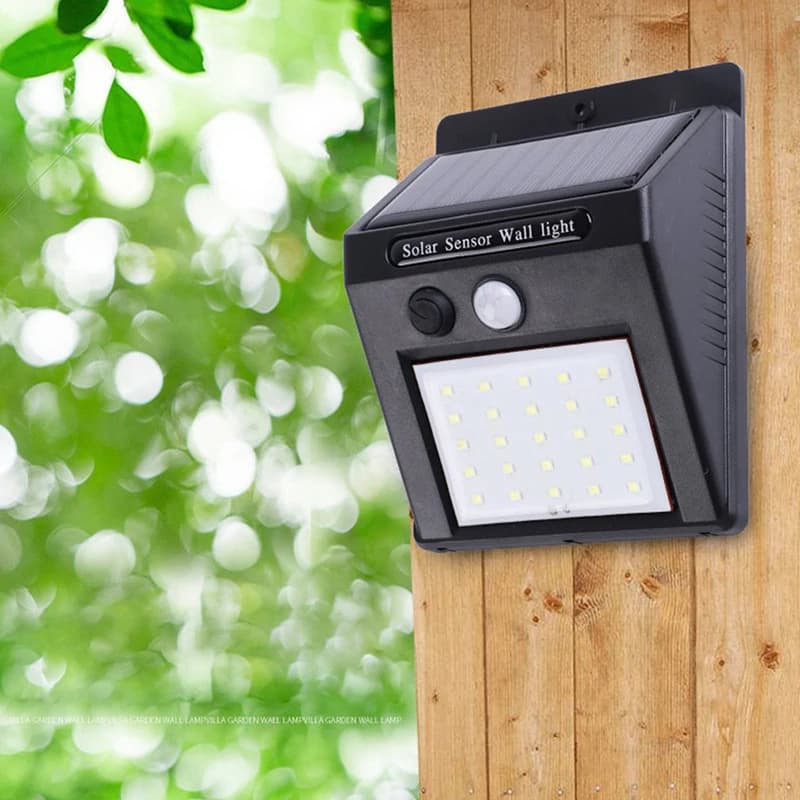 Nouveau capteur LED lampe murale solaire 40 lampe perles extérieure étanche jardin cour lampe décora