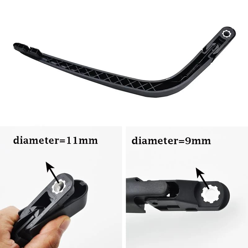Erick's Wiper-Kit de balais et bras d'essuie-glace arrière pour Toyota Yadditif, pare-brise de const